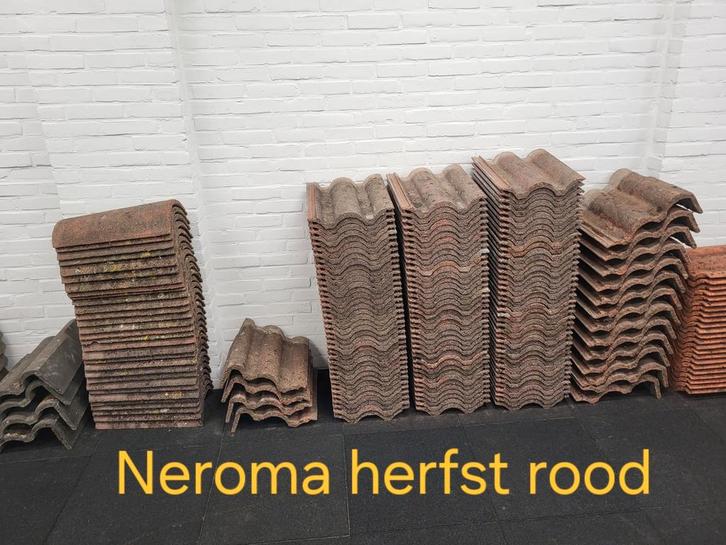 RBB Neroma in (Herfst)Rood & Grijs dakpannen kantpan, Doe-het-zelf en Verbouw, Dakpannen en Dakbedekking, Gebruikt, Dakpannen