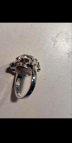 Prachtige zilveren ring met roos Gemerkt 925, Sieraden, Tassen en Uiterlijk, Ringen, Ophalen of Verzenden