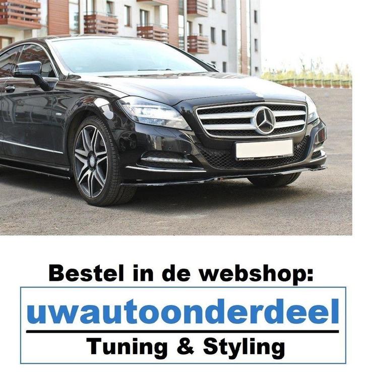 Maxton Design Mercedes CLS W218 Spoiler Lip Splitter, Auto diversen, Auto-accessoires, Nieuw, Verzenden