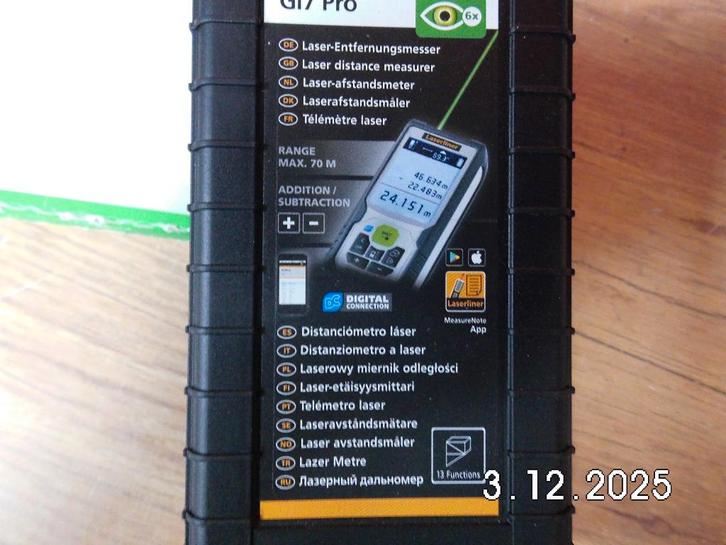 Laserliner Afstandmeter., Doe-het-zelf en Verbouw, Gereedschap | Handgereedschap, Zo goed als nieuw, Ophalen of Verzenden