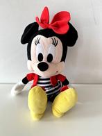 Knuffel Minnie Mouse streepjesjurk 30 cm / Nicotoy / Disney, Mickey Mouse, Ophalen of Verzenden, Knuffel, Zo goed als nieuw