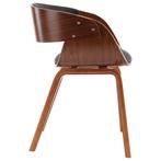 Eetkamerstoelen 4 st gebogen hout en stof, Huis en Inrichting, Stoelen, Verzenden, Nieuw, Wit, Vier