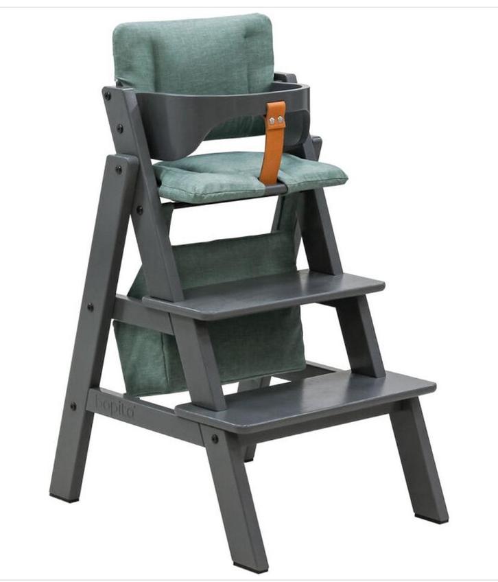 Bopita Stully dark grey kinderstoel, Kinderen en Baby's, Kinderstoelen, Zo goed als nieuw, Meegroeistoel, Ophalen