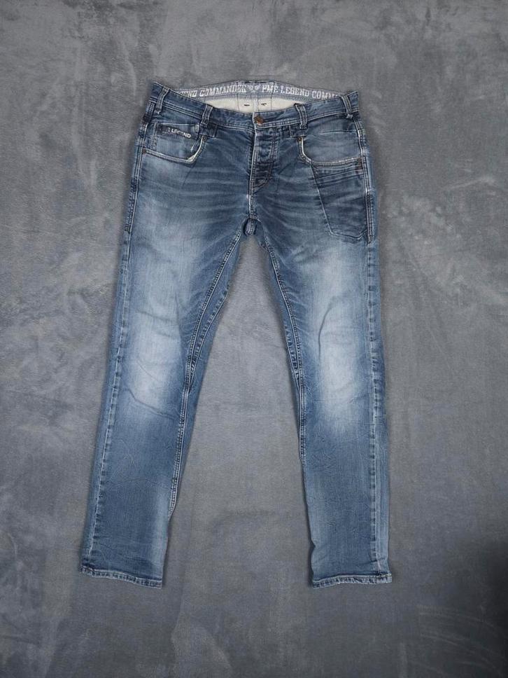 PME Legend Commander Metal W33 L34 Regular Fit Blauw, Kleding | Heren, Spijkerbroeken en Jeans, Zo goed als nieuw, W36 - W38 (confectie 52/54)