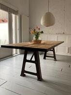 Industriële eetkamer tafel, Huis en Inrichting, Tafels | Eettafels, 200 cm of meer, 100 tot 150 cm, Metaal, Rechthoekig