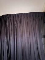 8215 Antraciet zonwerend gordijn, dubbele plooi, 220x235cm, Ophalen of Verzenden, Nieuw, Grijs, 200 cm of meer
