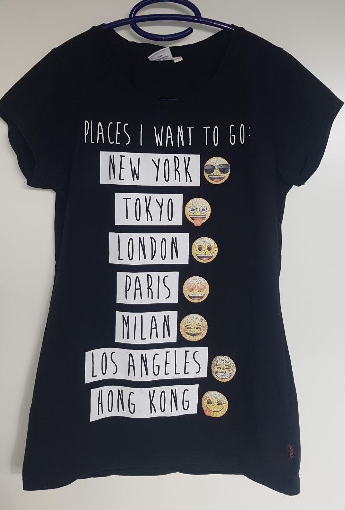 shirt maat 158 / 164 steden Emoji Malu, Kinderen en Baby's, Kinderkleding | Maat 158, Gebruikt, Meisje, Shirt of Longsleeve, Ophalen of Verzenden