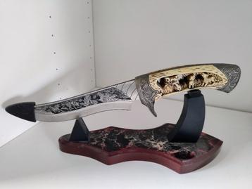 Fantasy mes/knife wolf/wolven beschikbaar voor biedingen