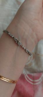 Vintage Art Deco Diamanten Armband, Ophalen of Verzenden, Zo goed als nieuw, Wit, Goud