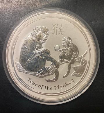 Australie 10oz zilver 2016 Lunar 2 year of the monkey beschikbaar voor biedingen
