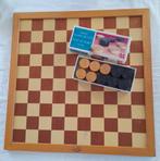 Schaak- en Dambord met Stukken, Hobby en Vrije tijd, Gezelschapsspellen | Bordspellen, Gebruikt, Een of twee spelers, Onbekend
