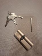 Basi cilinderslot 35/45 met 3 sleutels, Ophalen of Verzenden, Nieuw, Rvs, Slot
