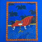 Jacques Tange, ingelijste pastel The blue flower, Antiek en Kunst, Ophalen