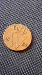 Halve cent 1867, Postzegels en Munten, Munten | Nederland, Overige waardes, Koning Willem III, Verzenden