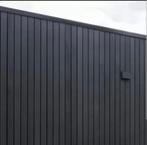 Te koop channelsiding planken verduurzaamd en  gitzwart beh., Minder dan 25 mm, Nieuw, Ophalen of Verzenden, Plank