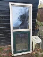 kozijn + dubbel glas, Doe-het-zelf en Verbouw, Kozijnen en Schuifpuien, Gebruikt, Raamkozijn, 150 tot 225 cm, Inclusief glas
