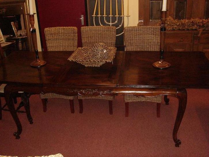 UNIEKE TEAK EETTAFEL TAFEL met PARKETBLAD – PROVENCE, Huis en Inrichting, Woonaccessoires | Overige, Nieuw, Ophalen