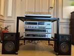 JVC Vintage Stereo Toren Set Platenspeler Cassette 80, Ophalen, Gebruikt, JVC, Losse componenten