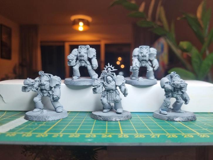 Space Marine Terminators - Warhammer 40k, Hobby en Vrije tijd, Wargaming, Zo goed als nieuw, Warhammer 40000, Figuurtje(s), Ophalen of Verzenden