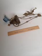 Antieke Koperen Wijwatervat; religielamp, Ophalen