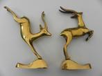 Stel Vintage Art Deco bronzen Gazelles, Ophalen of Verzenden