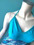Vintage jaren 70 strandjurk blauw maat S, Vintage, Maat 36 (S), Gedragen, Boven de knie