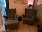 2 Ikea Stoelen - Gebruikt, Huis en Inrichting, Fauteuils, Ophalen, Gebruikt, Minder dan 75 cm, Stof