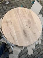 Ronde eiken bladen te koop. 80 cm rond 4 cm dikte. ., Nieuw, Ophalen of Verzenden, Info@richwoods.nl, Richwoods