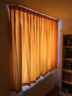 Mooi en sfeervol okergeel gordijn (L. 165 x B. 195 cm.), Ophalen, Gebruikt, Overige kleuren, 150 tot 200 cm