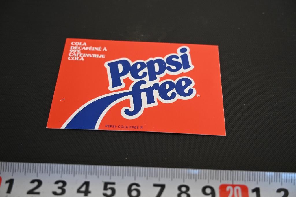 sticker frisdrank pepsi free cafeïnvrije cola, Ophalen, Zo goed als nieuw