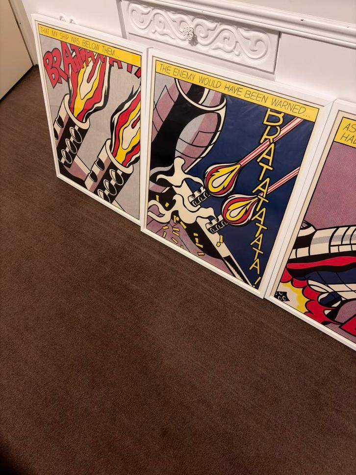 Roy Lichtenstein As i opend fire, Antiek en Kunst, Kunst | Overige Kunst, Ophalen