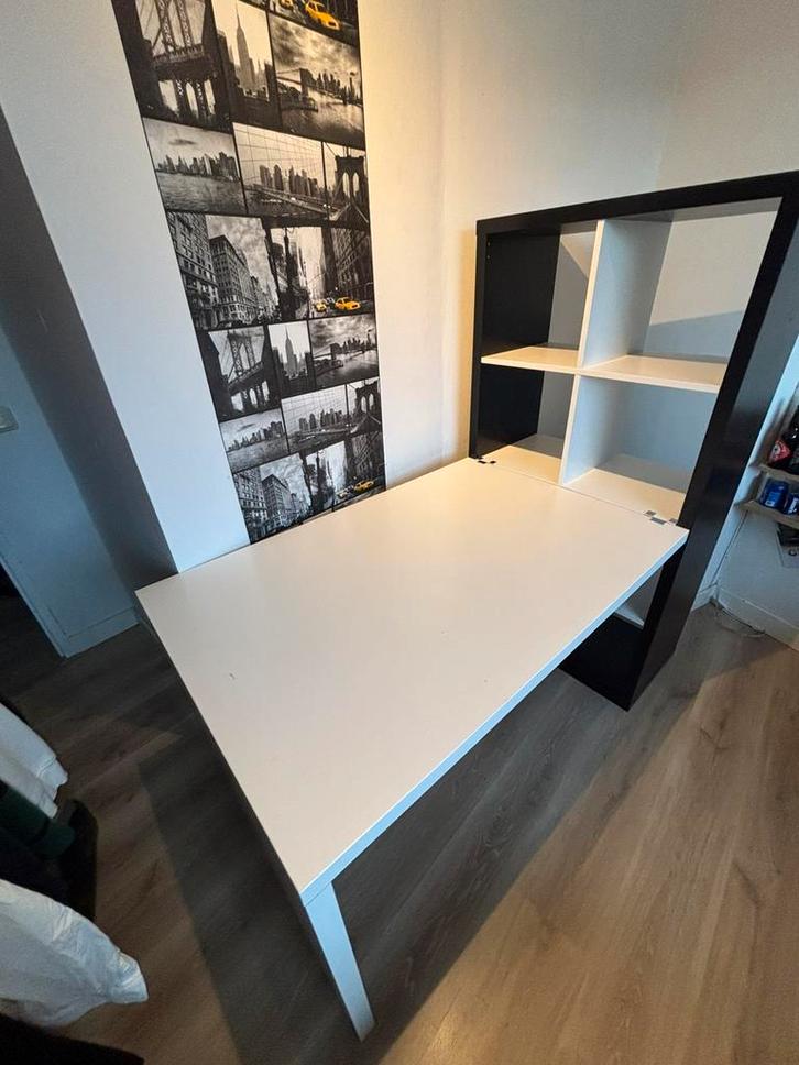 Ikea burea met kast, Huis en Inrichting, Bureaus, Gebruikt, Bureau, Ophalen