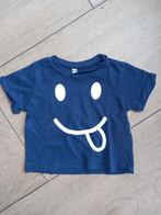 K109 Blauw shirtje HEMA maat 62/68, Kinderen en Baby's, Babykleding | Maat 62, Gebruikt, Jongetje of Meisje, Ophalen of Verzenden