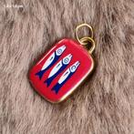 Bedel rvs hanger stainless steel charm fish food vissen goud, Overige merken, Overige materialen, Verzenden, Nieuw