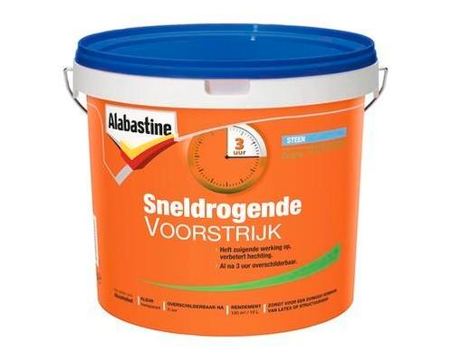 ALABASTINE Sneldrogende voorstrijk transparant, Doe-het-zelf en Verbouw, Verf, Beits en Lak, Gebruikt, Verf, Wit, Ophalen of Verzenden