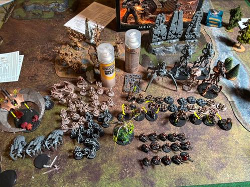 Groot necron leger warhammer 40k, Hobby en Vrije tijd, Wargaming, Warhammer 40000, Figuurtje(s), Ophalen of Verzenden