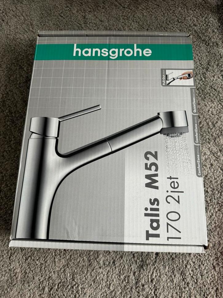 Hansgrohe Talis M52 Keukenkraan Chroom, Huis en Inrichting, Keuken | Keukenelementen, Nieuw, 150 tot 200 cm, Minder dan 50 cm