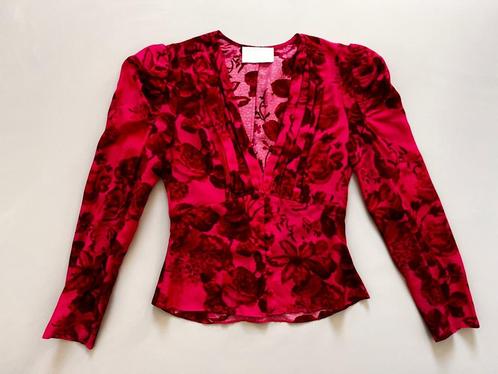 NIEUW: Donkerroze/Rode H&M Conscious top - maat 34/XS, Kleding | Dames, Tops, Nieuw, Maat 34 (XS) of kleiner, Roze, Lange mouw