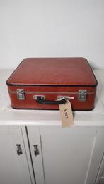 K585 VINTAGE  stewardess koffer  van geperst karton bruin, Sieraden, Tassen en Uiterlijk, Overige materialen, Gebruikt, Onbekend