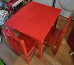 Ikea kitter kindertafel rood, Ophalen, Gebruikt, Tafel(s) en Stoel(en)