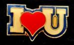 I love you pin, Verzamelen, Speldjes, Pins en Buttons, Verzenden, Nieuw, Overige onderwerpen, Speldje of Pin
