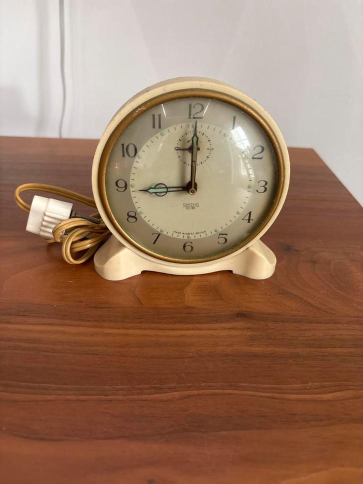Smiths Electric Tafelwekker - Vintage, Antiek en Kunst, Antiek | Klokken, Ophalen of Verzenden