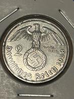 2 reichsmark 1938J zilver Duitsland WO2., Verzenden
