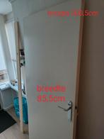 Witte opdekdeur met deur beslag, Ophalen