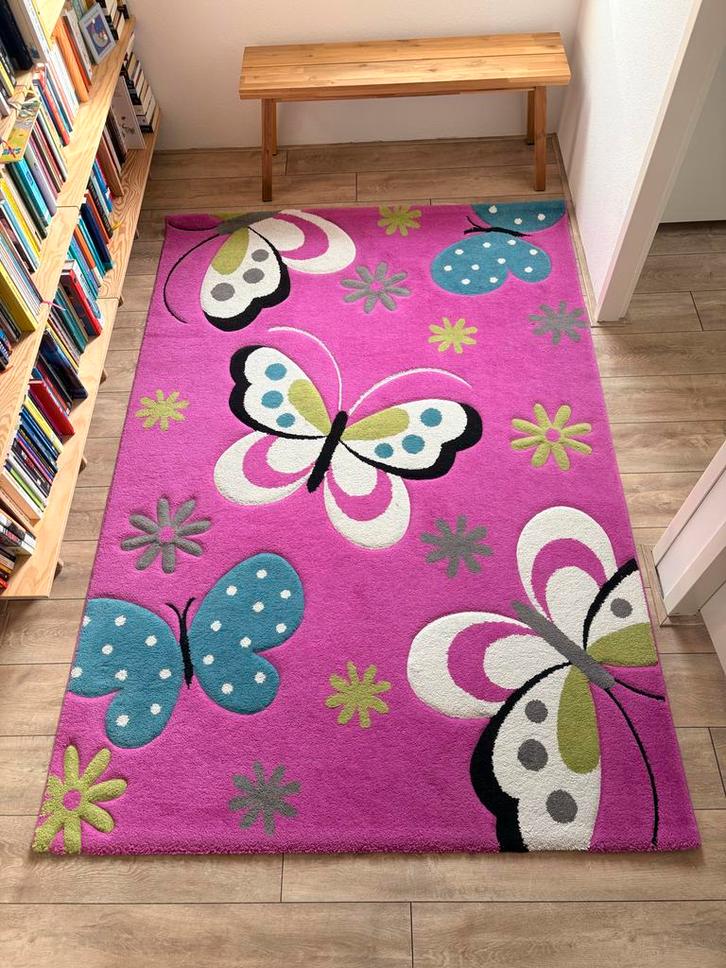 Merinos Diamond Vlinder Vloerkleed 160x230, Huis en Inrichting, Stoffering | Tapijten en Kleden, Zo goed als nieuw, 150 tot 200 cm