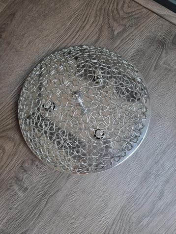 Moderne Plafonlamp - Zilverkleurig Metaal beschikbaar voor biedingen