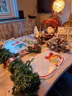 Heel veel kerst kransen kerst guirlande kerstman placemat, Ophalen of Verzenden, Zo goed als nieuw