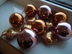 12 Jaren 80 geblazen kerstballen -hartjes, zie beschrijving, Diversen, Kerst, Ophalen of Verzenden, Nieuw