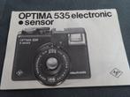 Agfa Optima 535 Electronic camera gebruiksaanwijzing, Audio, Tv en Foto, Fotocamera's Analoog, Ophalen of Verzenden, Gebruikt