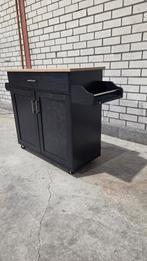 Keukenwagen, Huis en Inrichting, Keuken | Keukenelementen, Ophalen, Zwart, 50 tot 100 cm, Zo goed als nieuw